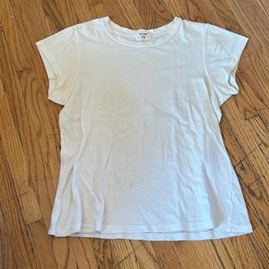 RE/DONE | Hanes White Slim Tee